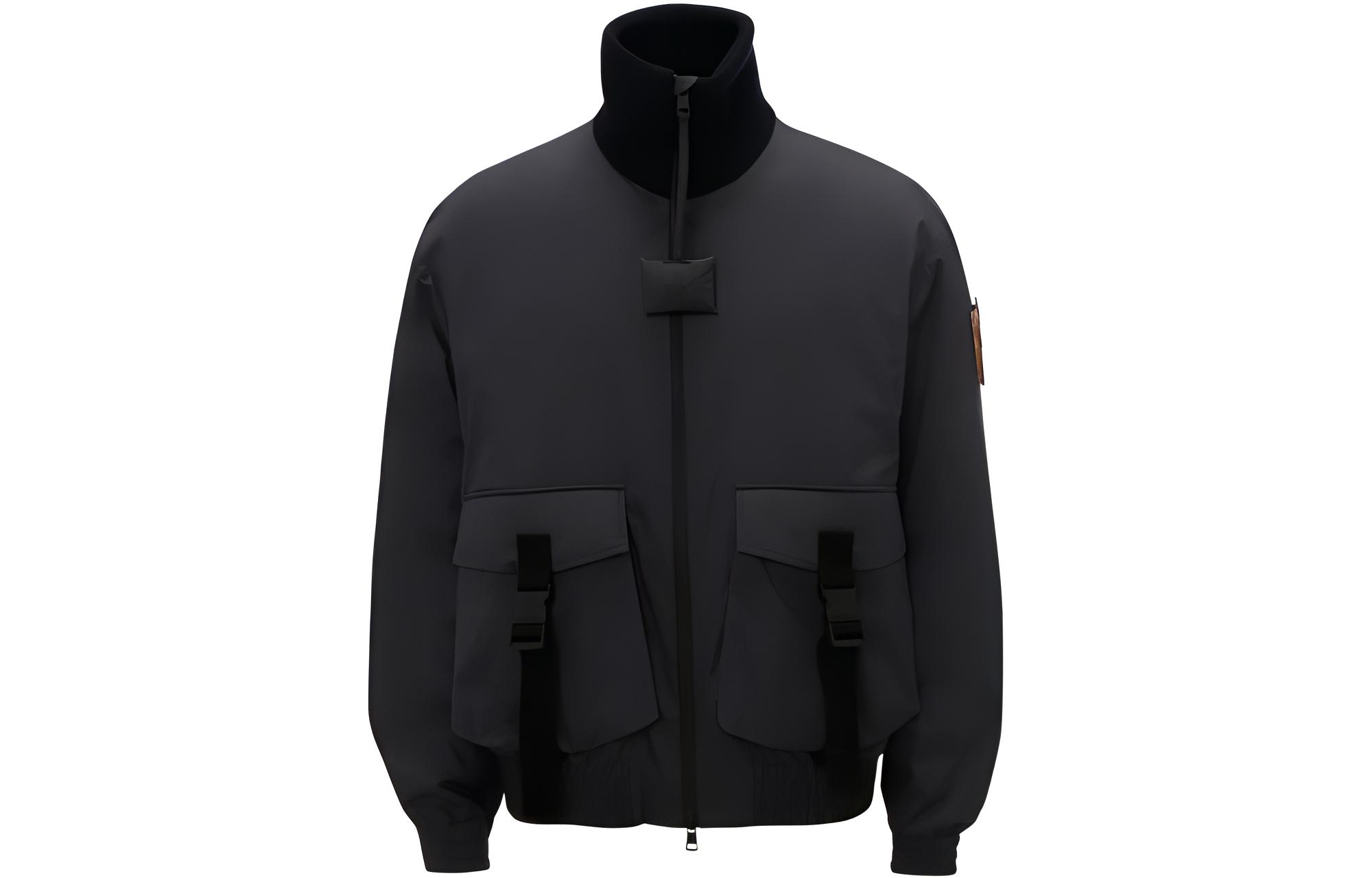 JW Anderson Moncler FW22 Navy Blue Oversized Pocket Flight Jacket 18552550