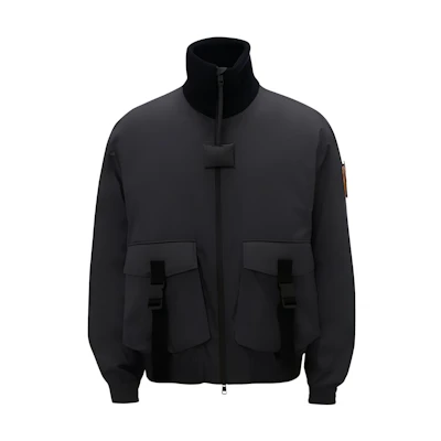 JW Anderson Moncler FW22 Navy Blue Oversized Pocket Flight Jacket 18552550
