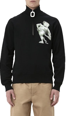 JW Anderson X Pol Anglada FW23 Baju Sejuk Zip Cetakan Sculpted Hitam JO0148-PG0861-999 Purchase JW Anderson X Pol Anglada FW23 Baju Sejuk Zip Cetakan Sculpted Hitam JO0148-PG0861-999