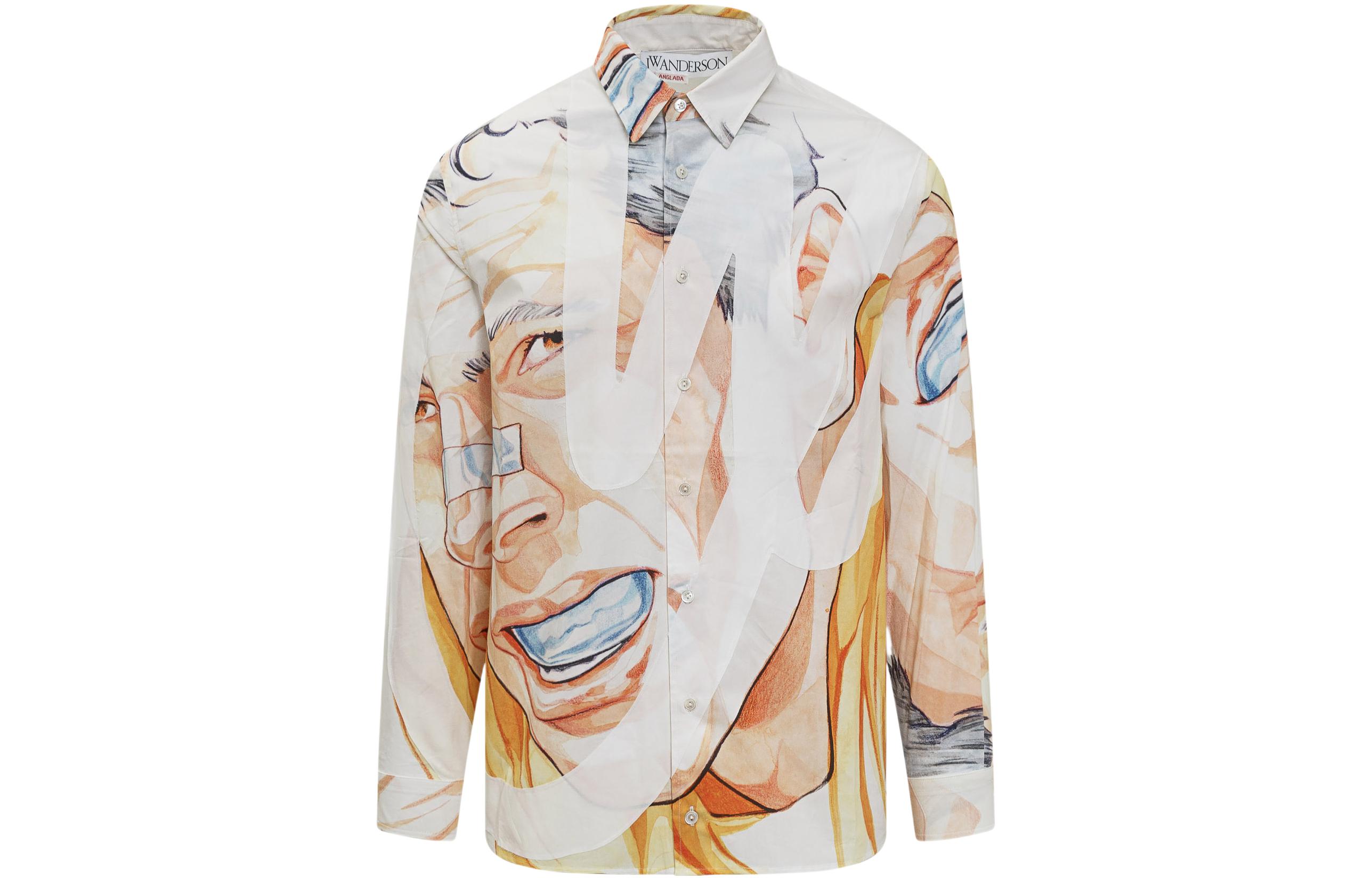 Order Camiseta de Manga Larga Estampada Multicolor JW Anderson x Pol Anglada SS22 Hombre SH0161-PG0640-001