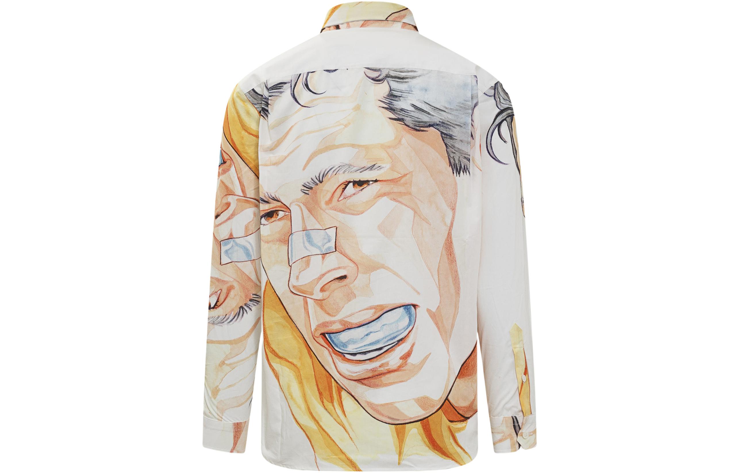 Lookbook Camiseta de Manga Larga Estampada Multicolor JW Anderson x Pol Anglada SS22 Hombre SH0161-PG0640-001