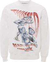 JW Anderson X Pol Anglada SS23 Graphic Print Crewneck Sweatshirt White JW0084PG0861002 JW Anderson X Pol Anglada SS23 Graphic Print Crewneck Sweatshirt White JW0084PG0861002