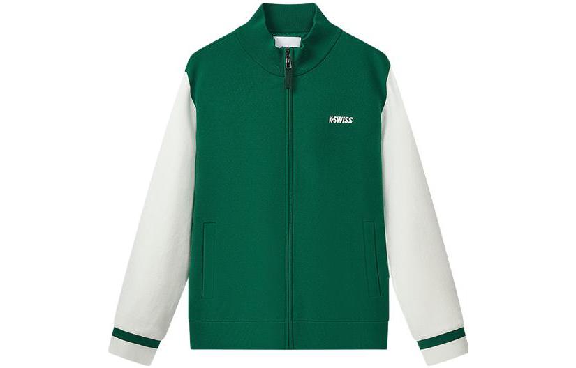 K-Swiss All-Weather Men’s Logo Half-Zip Jacket - Moss Green 109846-369