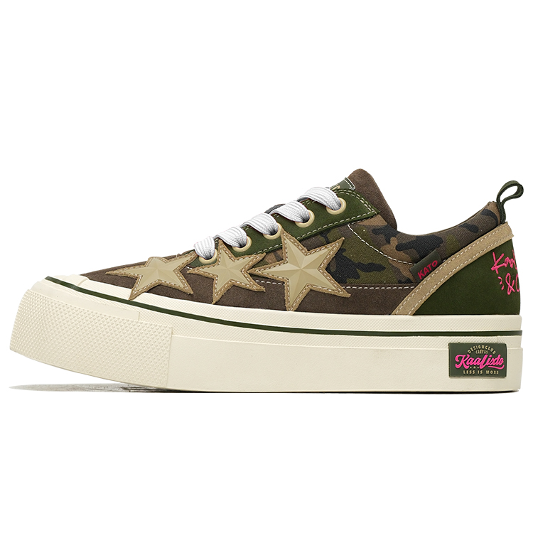 KAALIXTO Camouflage Non-Slip Breathable Low-Top Canvas Shoes Camo KSH231113