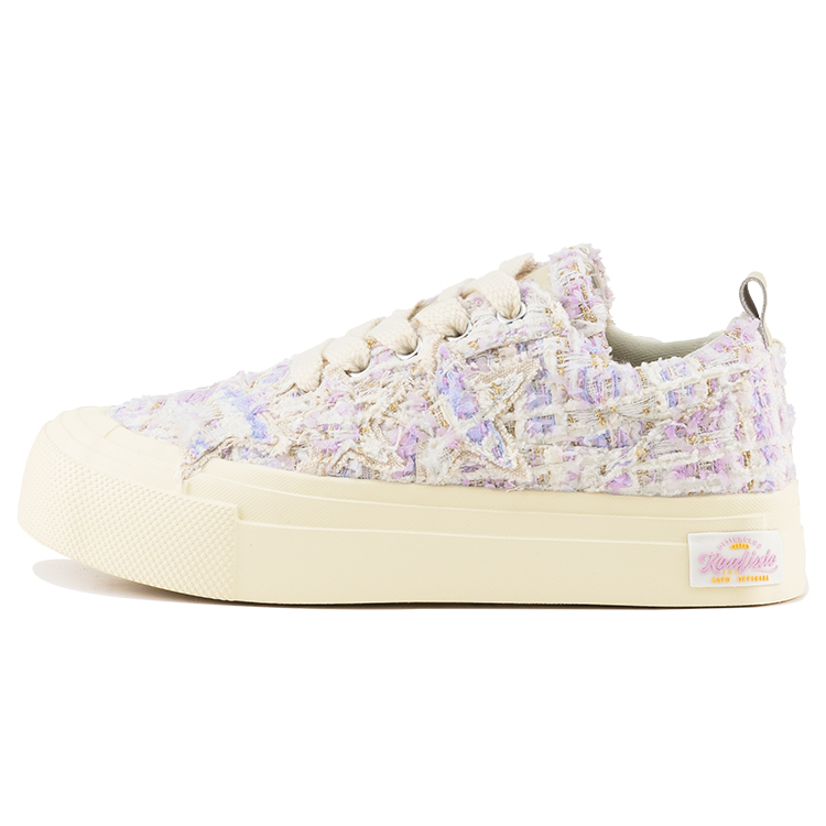 KAALIXTO Help Stars Purple Low-Top Canvas Shoes Casual Anti-Slip KSH220721