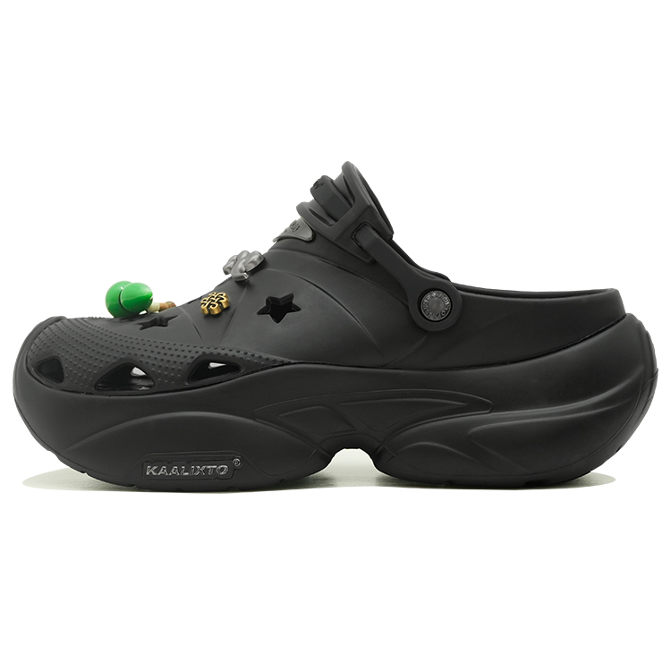 KAALIXTO Star Design Clogs Black KSH240614