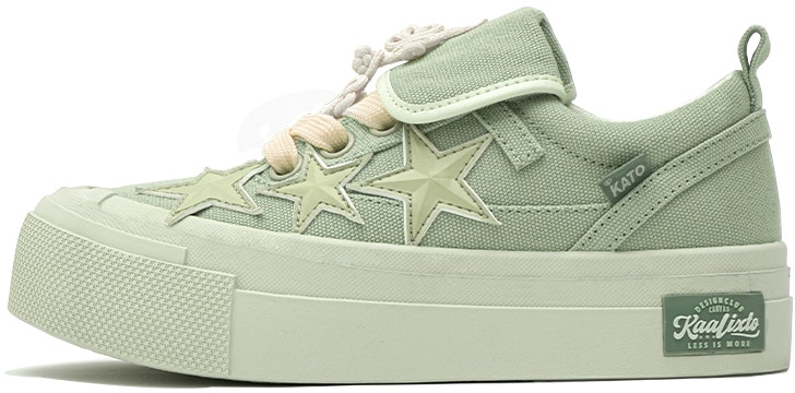 kaalixto-stylish-comfortable-green-low-top-canvas-shoes-non-slip-ksh-240511