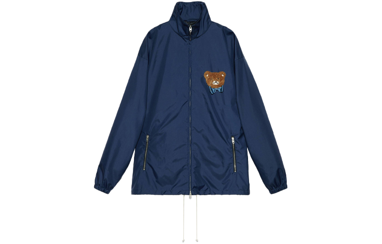 Kai Gucci SS21 Cartoon Print Loose Jacket Navy Blue () 660317-ZAG1V-4340