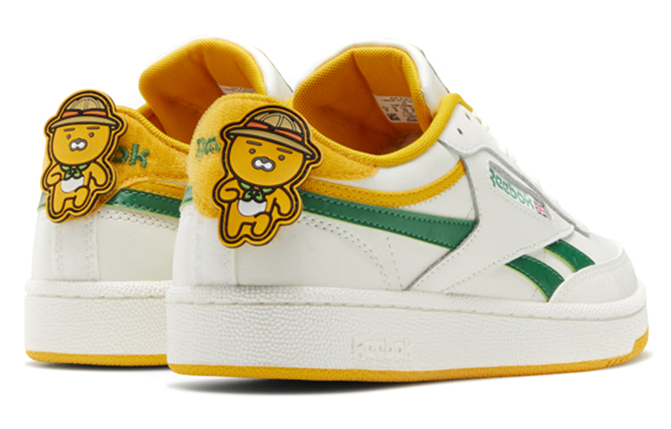 Shop Reebok Kakao x Club C 舒适耐磨滑板鞋 白绿 男女通用 '白绿' GV8583