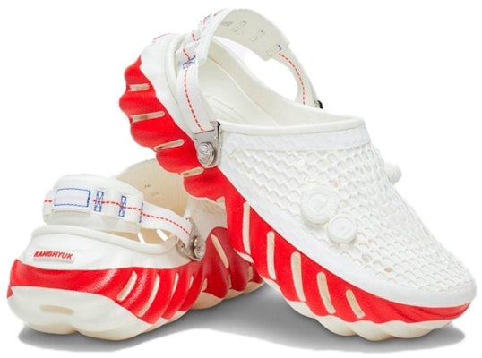 Kanghyuk x Crocs Echo Clog 'Blanco Rojo' 209626-94S Shop Kanghyuk x Crocs Echo Clog 'Blanco Rojo' 209626-94S