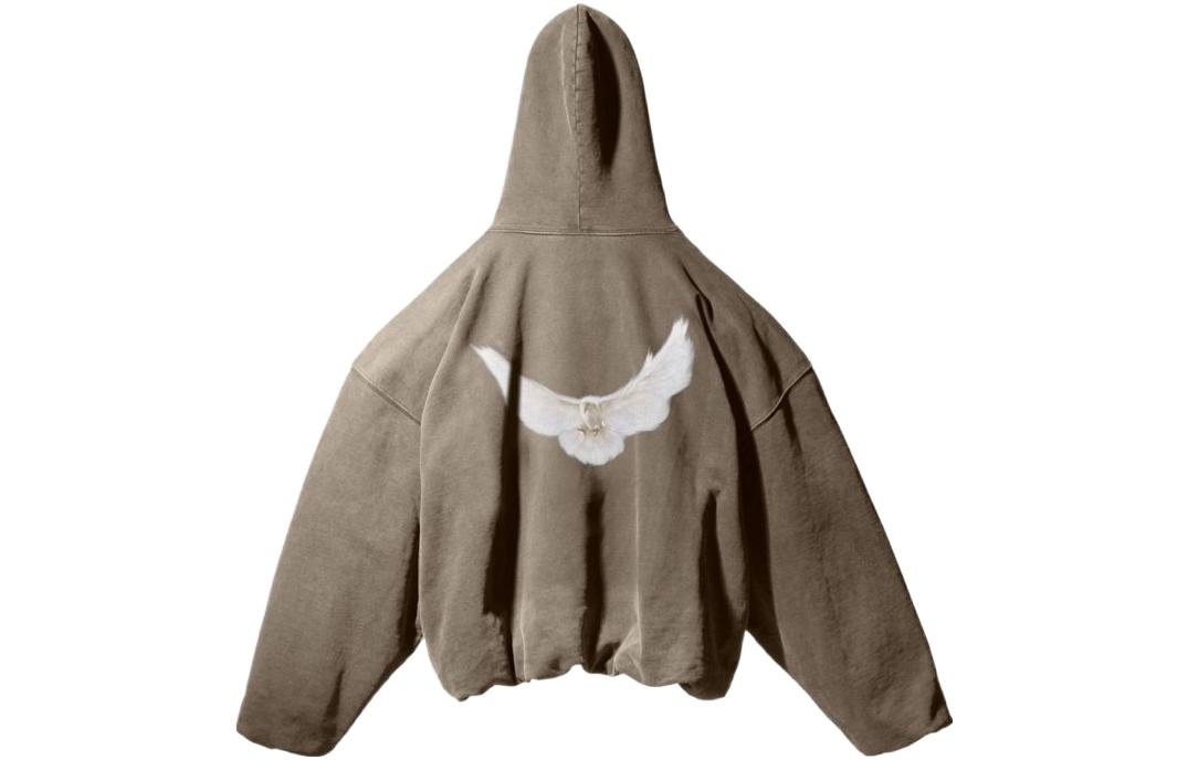 Lookbook Hoodie Unisex Kanye YEEZY x Gap x Balenciaga Beige Logo Casual Style YEEZY-SS22-013