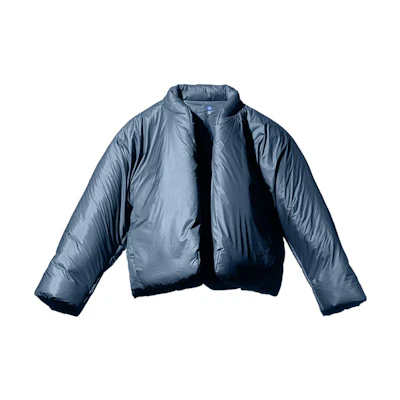 Kanye Concert YEEZY Gap Balenciaga Blue Crewneck Short Jacket YEEZY471312-blue