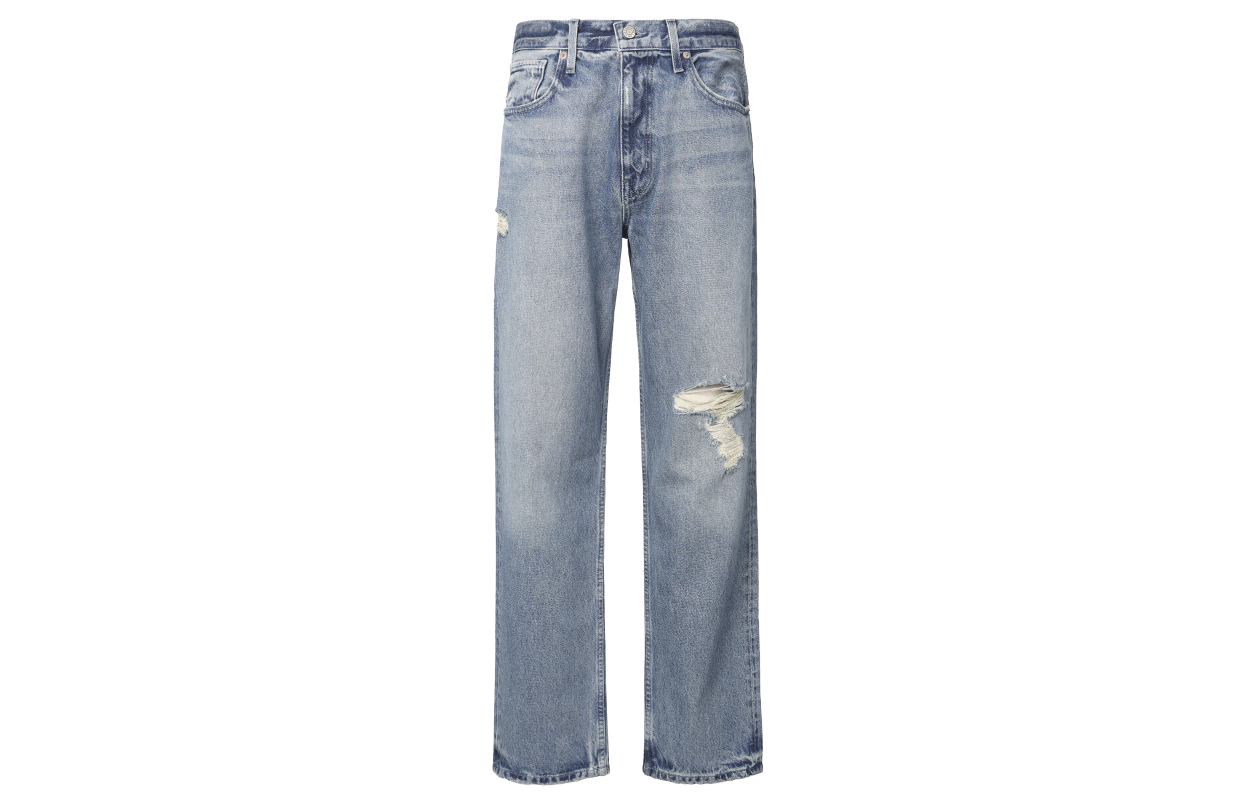 Kanye Concert YEEZY x Gap x Balenciaga Distressed Denim Jeans Unisex Blue. YEEZY-SS22-033