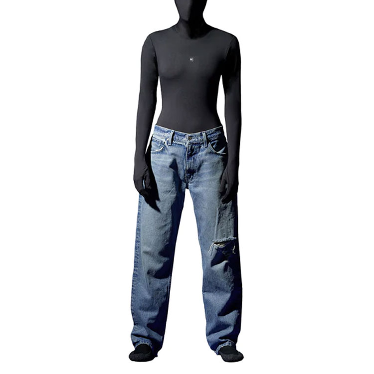 Shop カニエコンサート YEEZY x Gap x Balenciaga ユニセックス デニムジーンズ ブルー. YEEZY-SS22-033