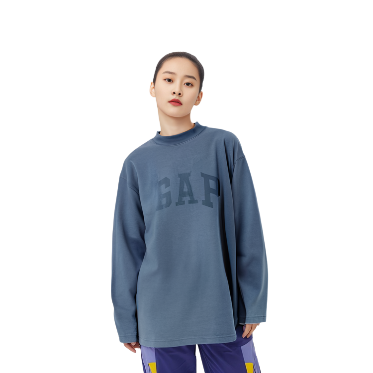 Details for カニエ コンサート YEEZY x Gap x Balenciaga ドーブロゴ ロングスリーブTシャツ ネイビー. YEEZY-SS22-116