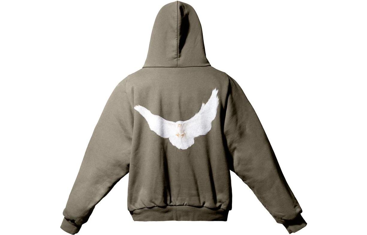 Lookbook Hoodie Unisex Kanye YEEZY x Gap x Balenciaga Cokelat Triple Kolaborasi. 719623TMVQ5-brown