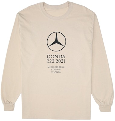Kanye West DONDA Atlanta Listening Event L/S T-shirt 'Cream' Buy Kanye West DONDA Atlanta Listening Event L/S T-shirt 'Cream'