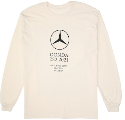 Kanye West DONDA Atlanta Listening Event L/S T-shirt 'White' Buy Kanye West DONDA Atlanta Listening Event L/S T-shirt 'White'