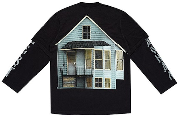 Kanye West Donda Chicago Listening Event House Layered Longsleeve 'Black' Order Kanye West Donda Chicago Listening Event House Layered Longsleeve 'Black'