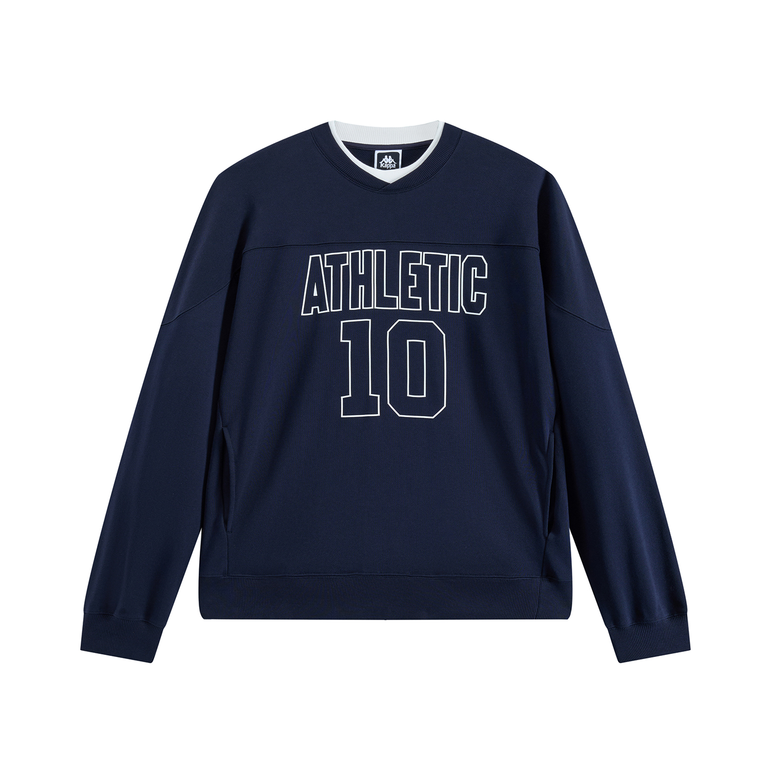 Kappa 1916 Series Black Relaxed Fit Cotton Pullover Sports Sweatshirt K0E72WT05