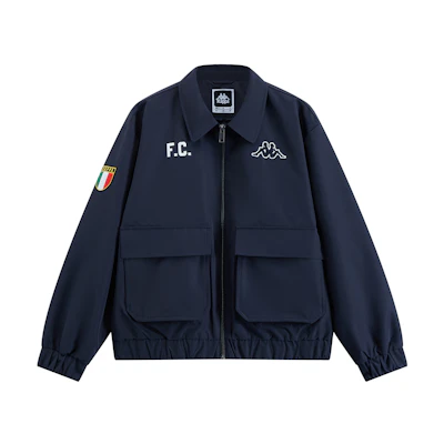 Kappa 1916 Series Black Retro Sports Utility Workwear Jacket K0E72JJ01