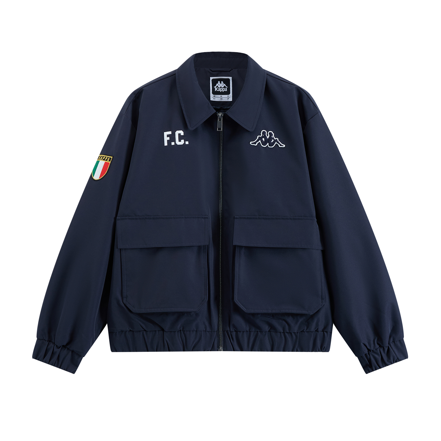 Kappa 1916 Series Black Retro Sports Utility Workwear Jacket K0E72JJ01 圖 2