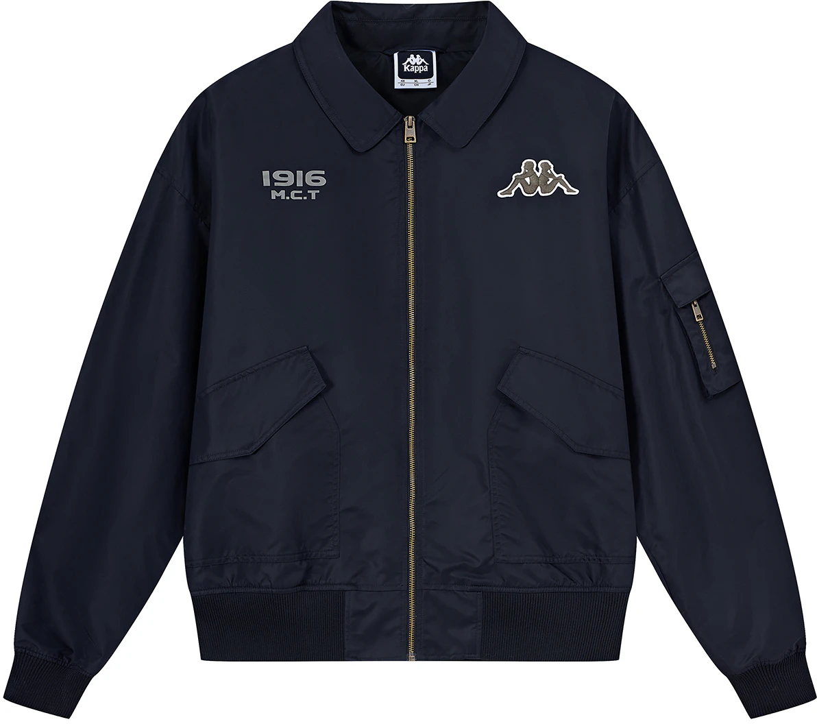 kappa-1916-series-black-retro-windproof-multi-pocket-flight-jacket-k0-e52-jj-01-d-990