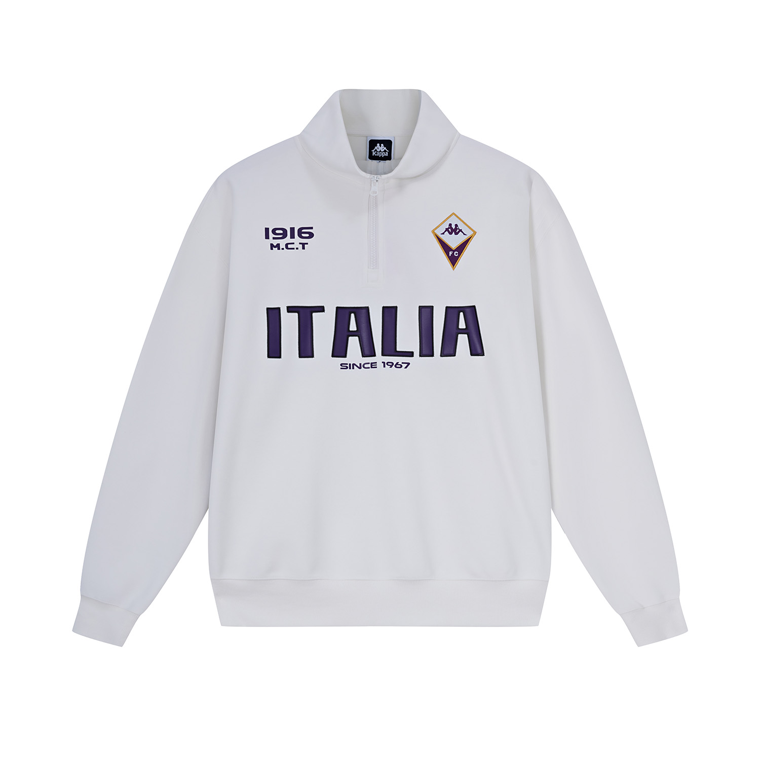 Kappa 1916 Series Half-Zip Knit Pullover Vintage Casual Sports Sweatshirt Unisex. K0EY2WT01D