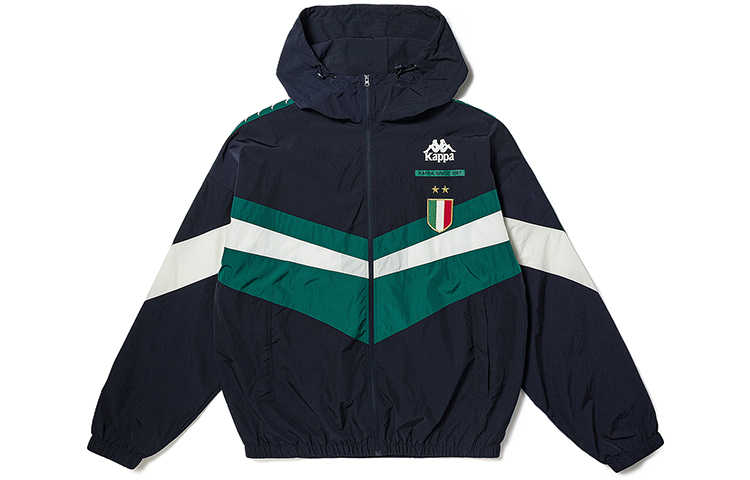 Kappa 1916 Series Lightweight Windbreaker Jacket - Midnight Blue/Black K0D32FJ03