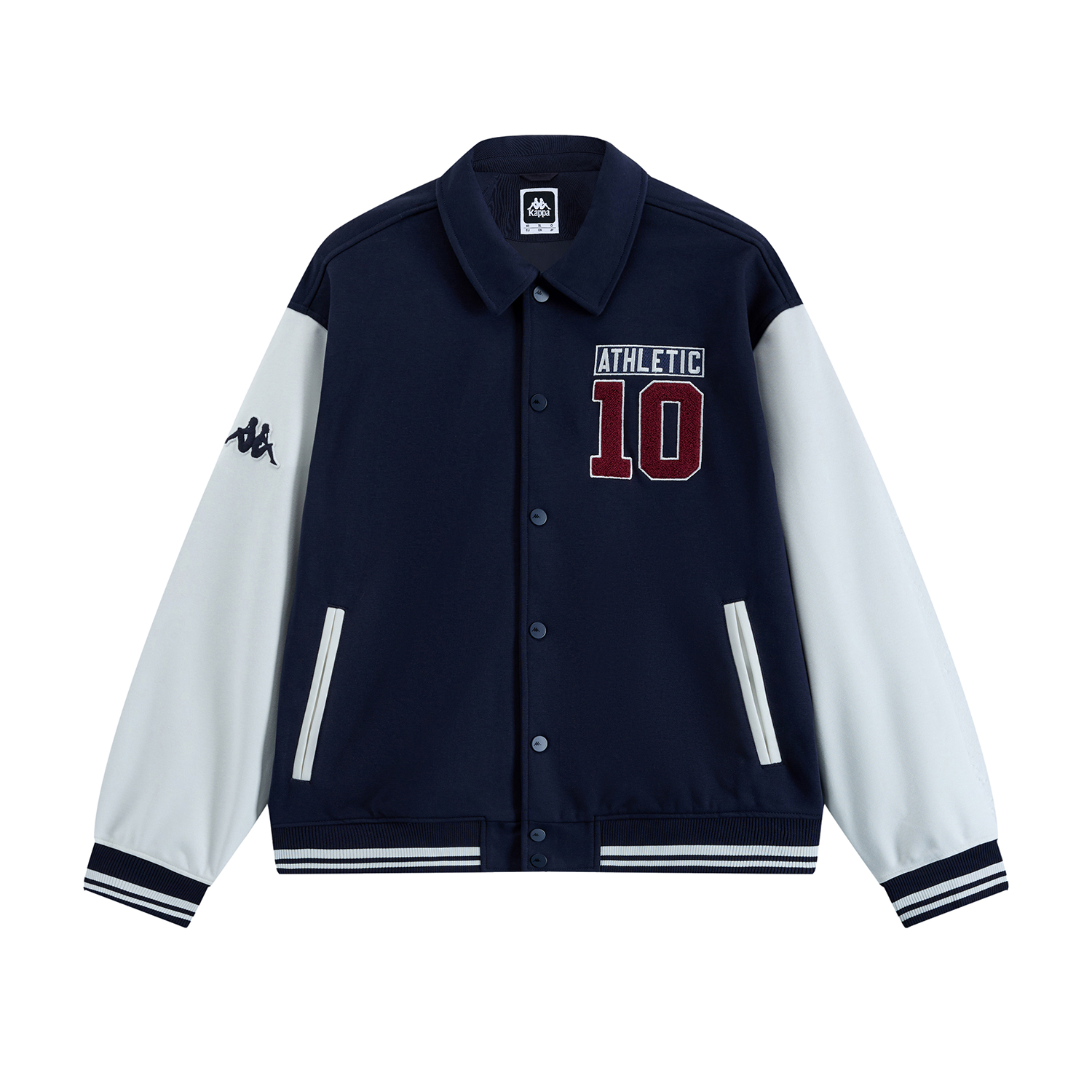 Kappa 1916 Series Retro Cotton Knit Jacket - Black Casual Sportswear K0E72WK02