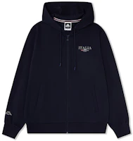 Kappa 1916 Series Retro Hoodie Jacket Dark Night Blue Black Long Sleeve. K0E32MK01 Kappa 1916 Series Retro Hoodie Jacket Dark Night Blue Black Long Sleeve. K0E32MK01