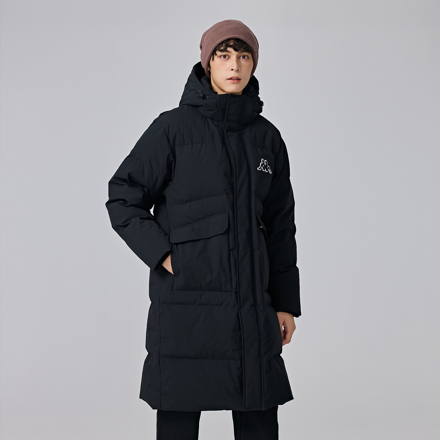 Kappa 1916 Series Unisex Long Hooded Down Jacket Casual Winter Coat K0EZ2YY08D 圖 11