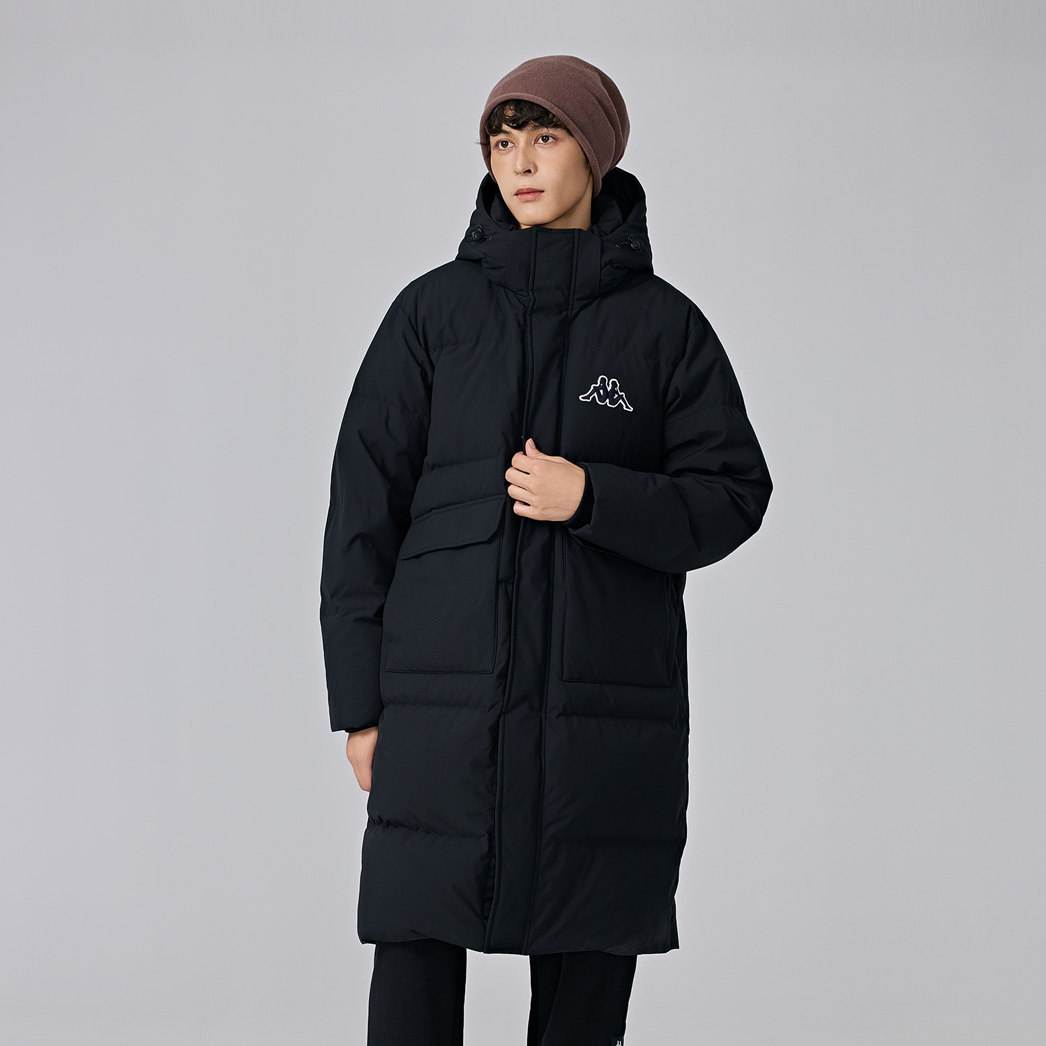 Kappa 1916 Series Unisex Long Hooded Down Jacket Casual Winter Coat K0EZ2YY08D 圖 12