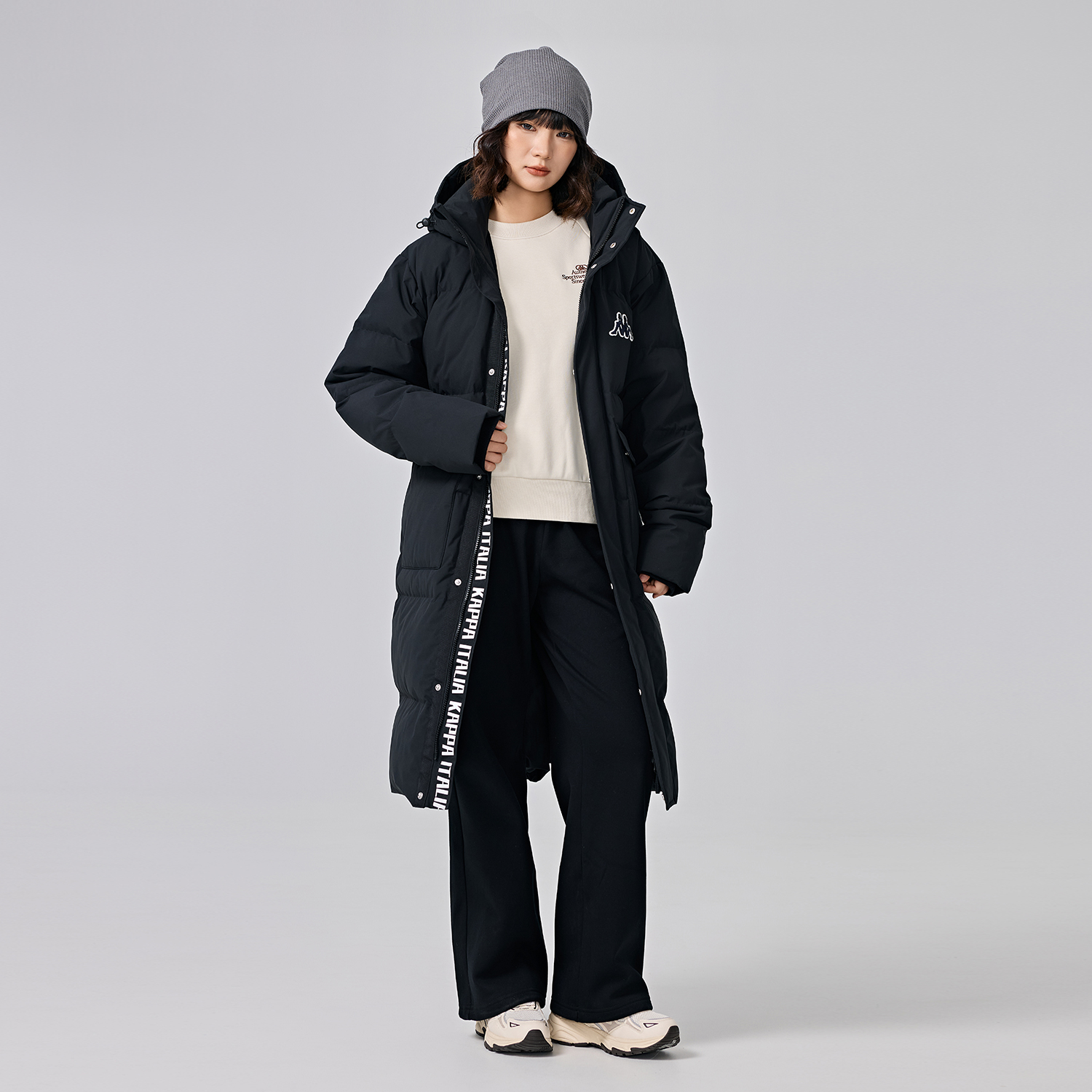 Kappa 1916 Series Unisex Long Hooded Down Jacket Casual Winter Coat K0EZ2YY08D 圖 13