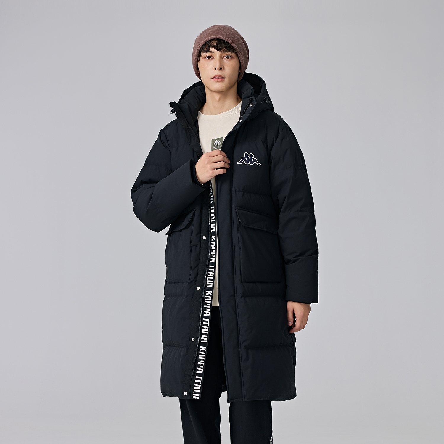 Kappa 1916 Series Unisex Long Hooded Down Jacket Casual Winter Coat K0EZ2YY08D 圖 15