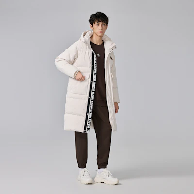Kappa 1916 Series Unisex Long Hooded Down Jacket Casual Winter Coat K0EZ2YY08D Details for Kappa 1916 Series Unisex Long Hooded Down Jacket Casual Winter Coat K0EZ2YY08D
