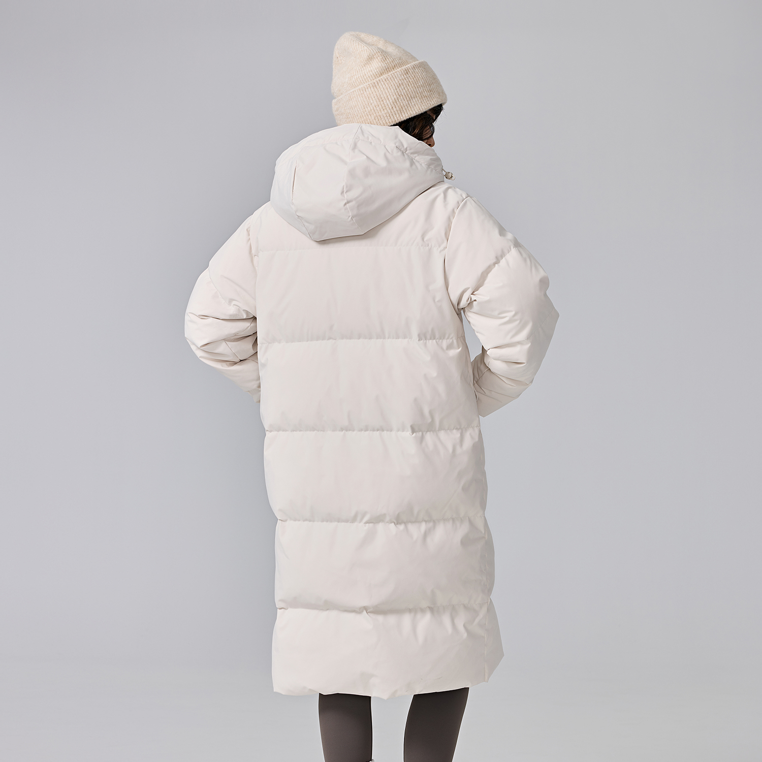 Kappa 1916 Series Unisex Long Hooded Down Jacket Casual Winter Coat K0EZ2YY08D 圖 7