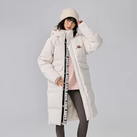 Cheap Kappa 1916 系列男女連帽長款羽絨外套冬季休閒大衣 K0EZ2YY08D