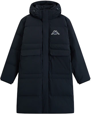 Kappa 1916 Series Unisex Long Hooded Down Jacket Casual Winter Coat K0EZ2YY08D 1