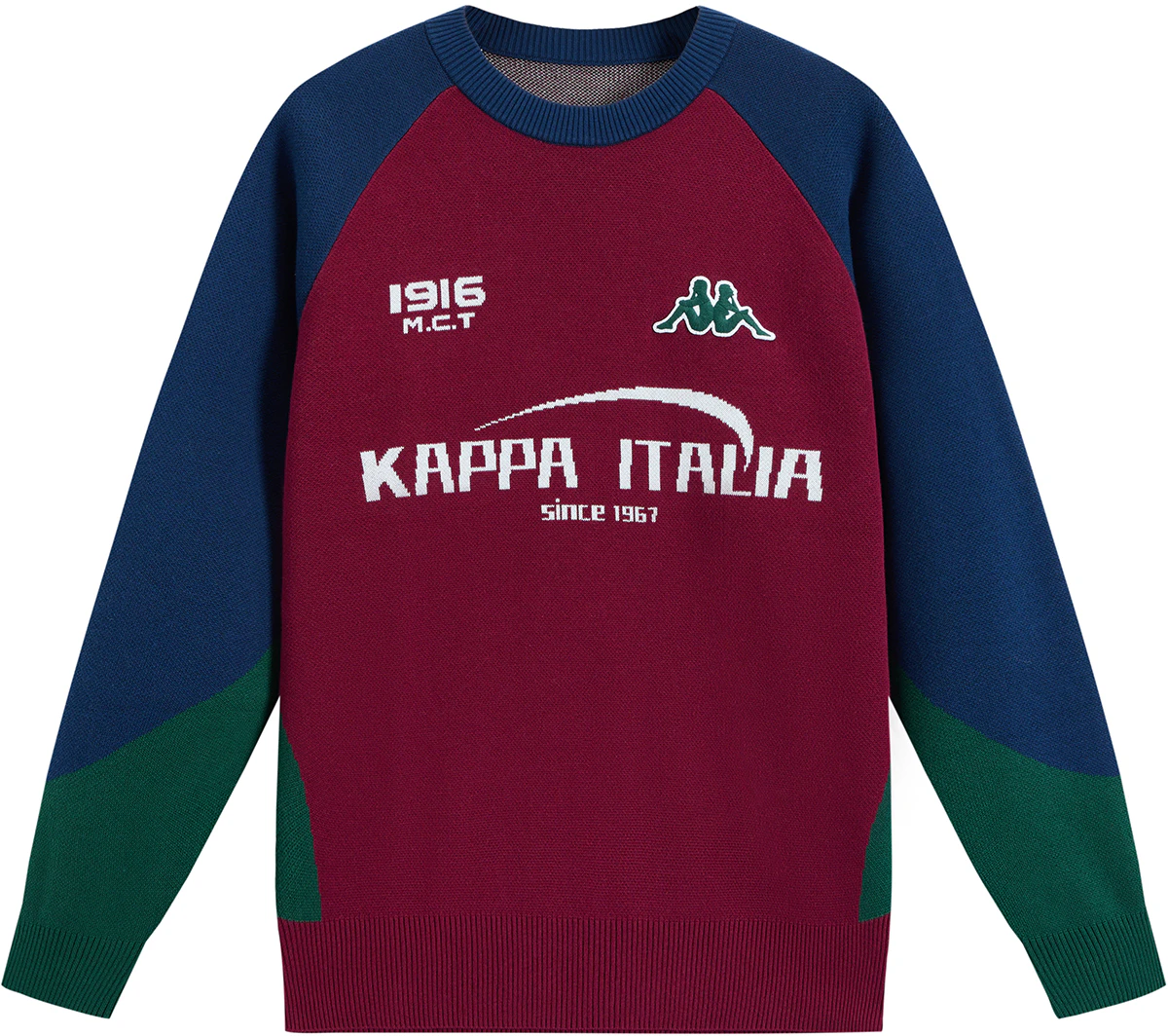 kappa-1916-series-unisex-vintage-crewneck-sweatshirt-breathable-and-comfortable-k0-ez-2-lt-01-d