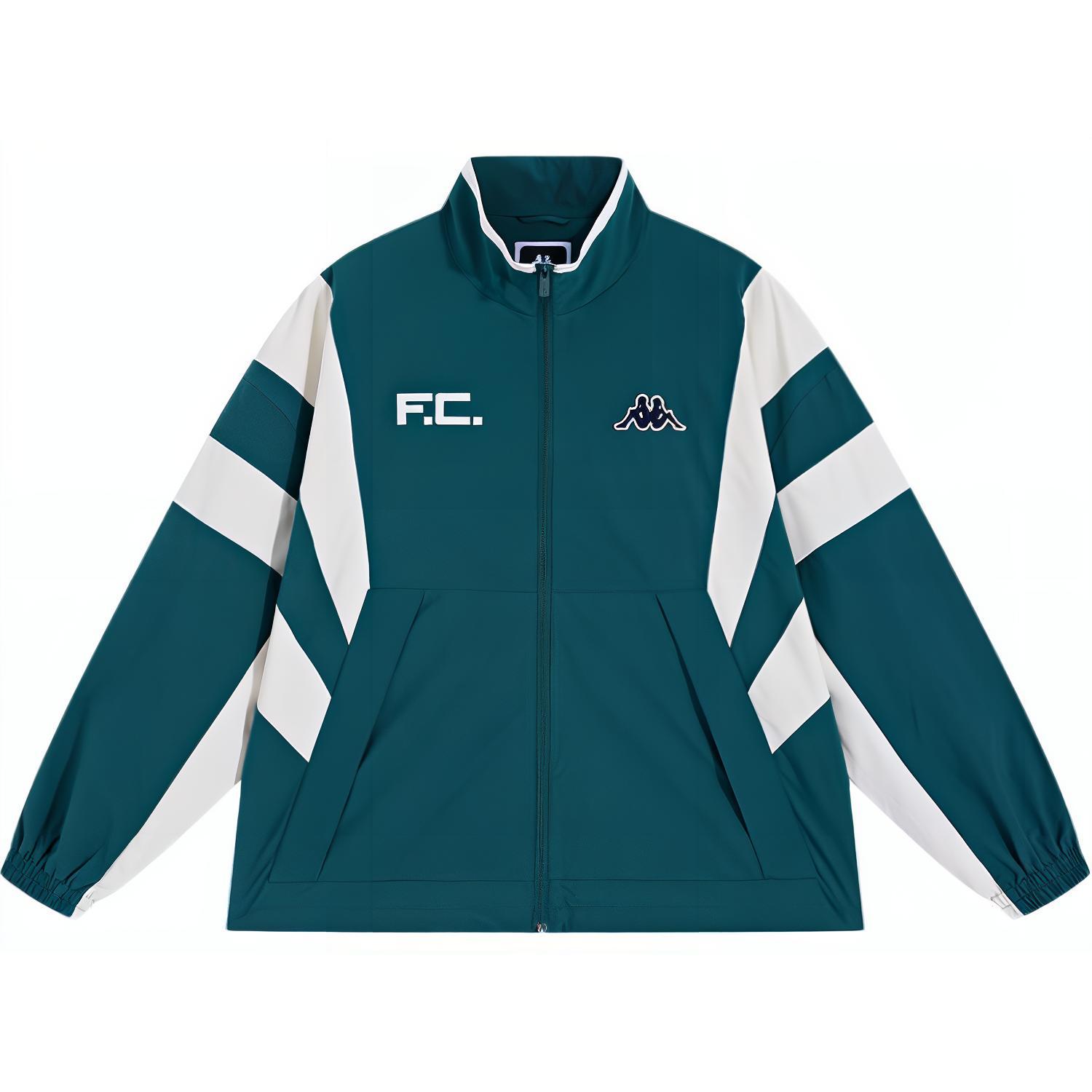 Kappa 1916 Series Vintage Sports Waterproof Jacket Green for Men K0E52JJ02