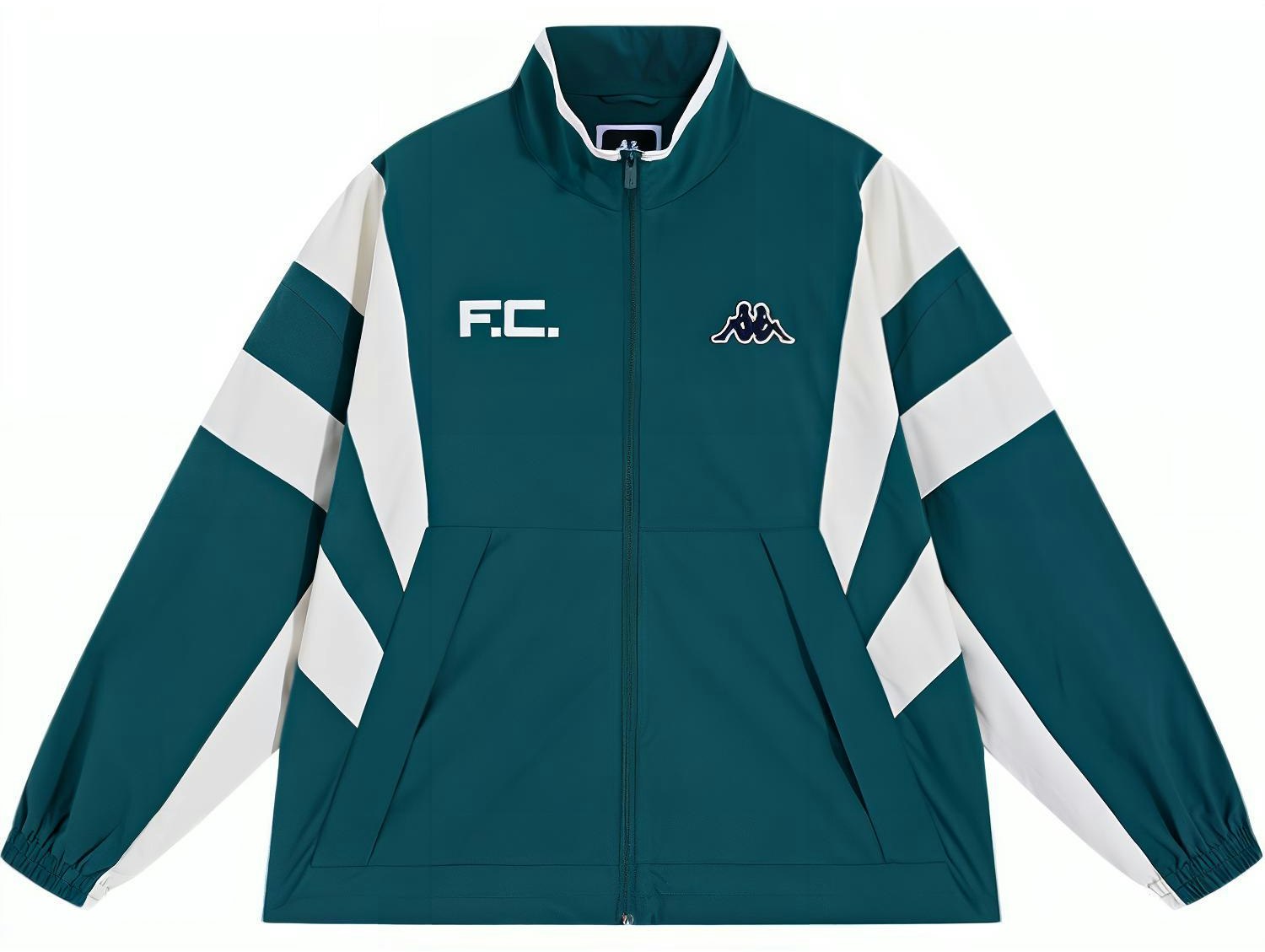 kappa-1916-series-vintage-sports-waterproof-jacket-green-for-men-k0-e52-jj-02
