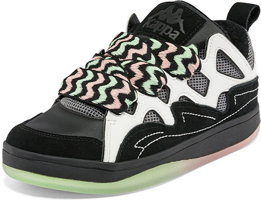 Kappa fatty 串標 防滑 低幫 板鞋 男女同款 黑色 Order Kappa fatty 串標 防滑 低幫 板鞋 男女同款 黑色