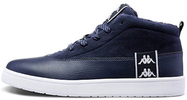 Kappa 'Blue Fleece-lined Mid-top Casual Sneakers' K0855CC54D-854 Kappa 'Blue Fleece-lined Mid-top Casual Sneakers' K0855CC54D-854