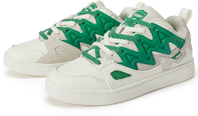 Kappa 解构低帮白色浅绿色运动鞋 K0CY5CS21D-0106B Lookbook Kappa 解构低帮白色浅绿色运动鞋 K0CY5CS21D-0106B
