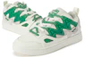 Shop Kappa 解构低帮白色浅绿色运动鞋 K0CY5CS21D-0106B