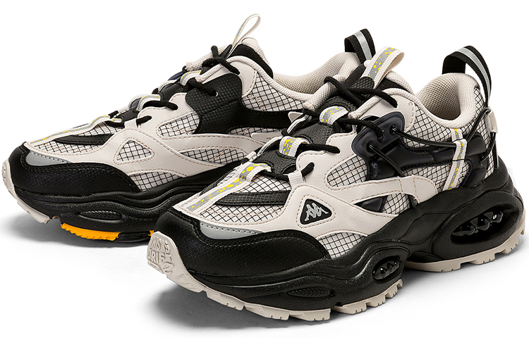 Lookbook Kappa解构复古低帮灰黑色鞋 K0CY5MC03-133