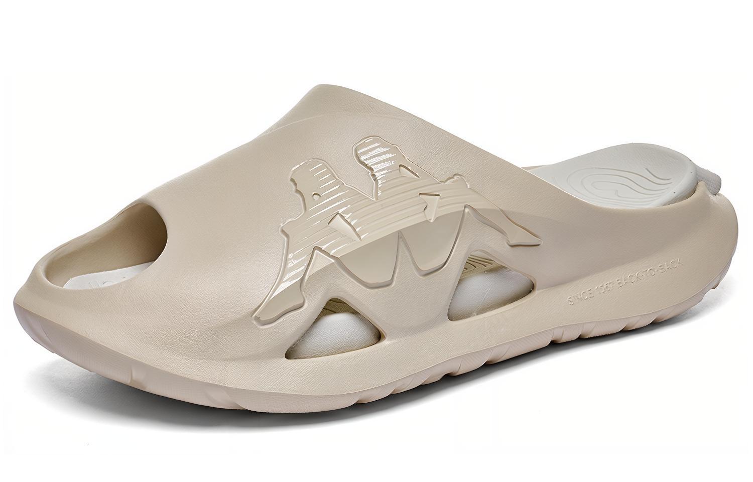 Lookbook Kappa 酷奇系列 舒適百搭 防滑耐磨 輕便涼爽 一字拖鞋 男女同款 羊皮紙棕