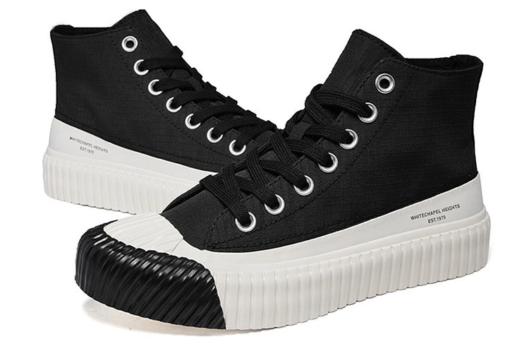 Kappa A.Four High-Top Canvas 'Black White' 圖 2