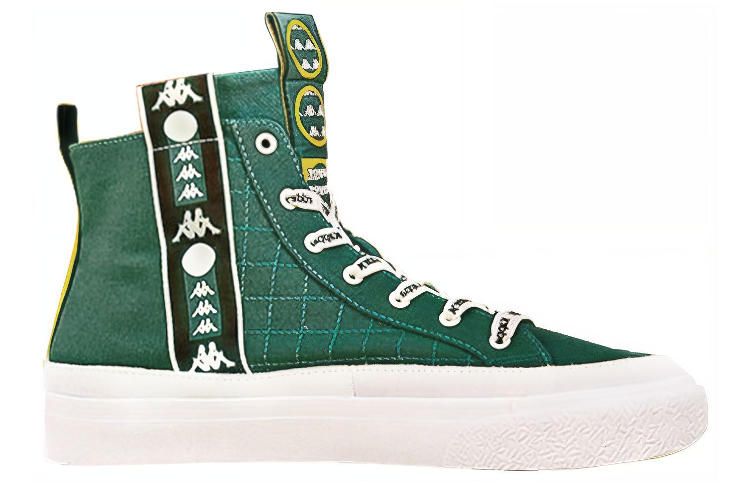 Kappa Artist Collab High-Top Sneaker 'Green Logo Tape' 圖 2